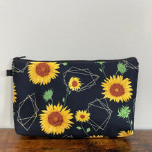 Load image into Gallery viewer, Zip Pouch - Sunflower Geometric
