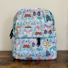 Load image into Gallery viewer, Mini Backpack - Butterfly Moth on Mint
