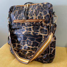 Load image into Gallery viewer, The Brooke Backpack - Brown Animal Print
