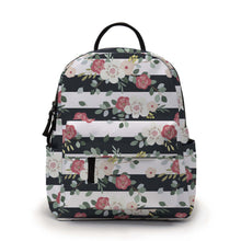 Load image into Gallery viewer, Mini Backpack - Floral Stripe
